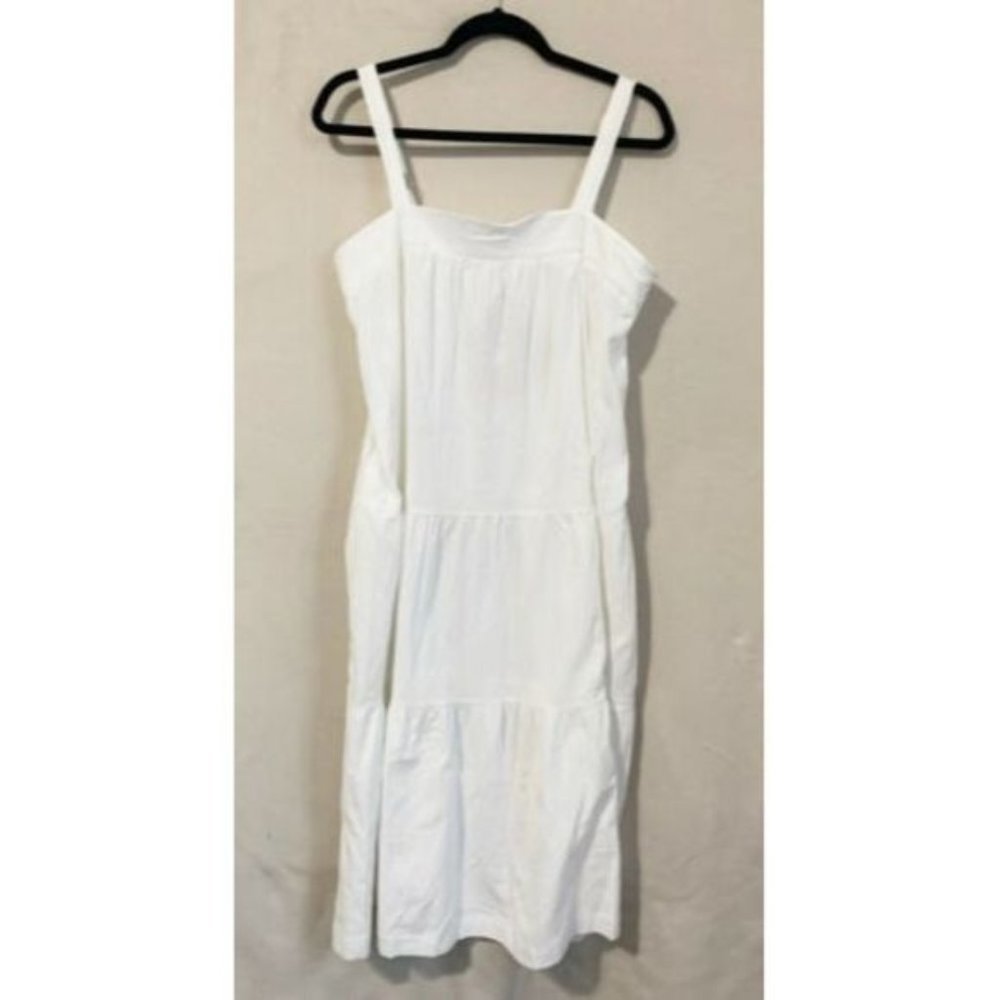 Label of Love Sun Dress Large Tier Off White Pocket Coastal Festival